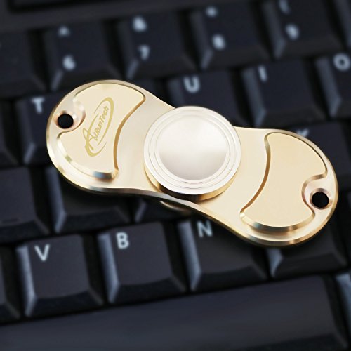 Fidget Hand Spinner Spielzeug, AiRunTech Copper High Speed EDC ADHD Focus Spinner to Relieves Anxiety and Boredom Fidget Hand Spinner Spielzeug für Kinder und Erwachsene Spielzeug Geschenke (Spinner01-Brass) - 8
