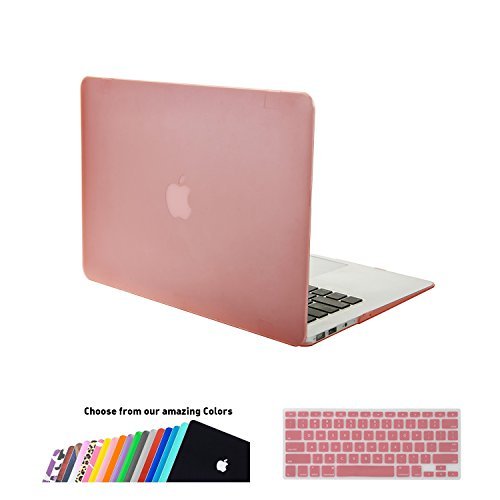 MacBook Air 13 zoll H  lle Case iNeseon Ultra Slim Plastik Hartschale Schale Cover Zubeh  r US Rosa und EU Transparent Tastaturschutz Schutzh  lle f  