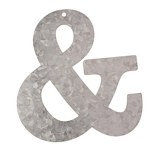Metall Buchstabe & Zeichen, verzinkt Höhe 12 cm