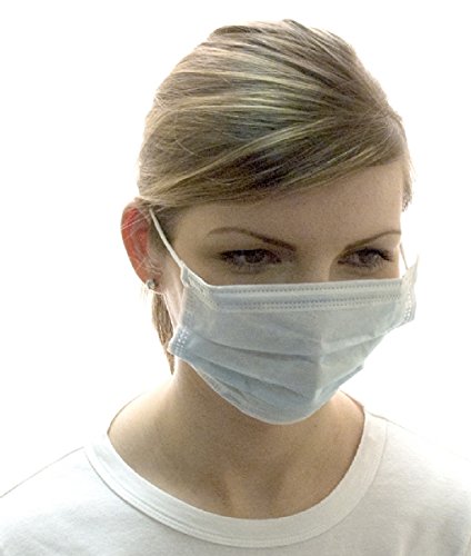 Hive of Beauty Disposable Surgical Ear Loop Face Dust Mouth Cover Protective Masks - Pack of 100 CODE: HBA0299