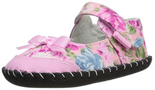 Pediped Baby Girls Louisa Standing Shoes, Pink (Pink Floral), 6-12 Months UK 18 EU