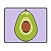 Produktbild Mouse Pad Cool Avocado Images Rectangle Rubber Mousepad Length 8.66 Width 7.09 Inch Gaming Mouse Pad with Black Lock Edge