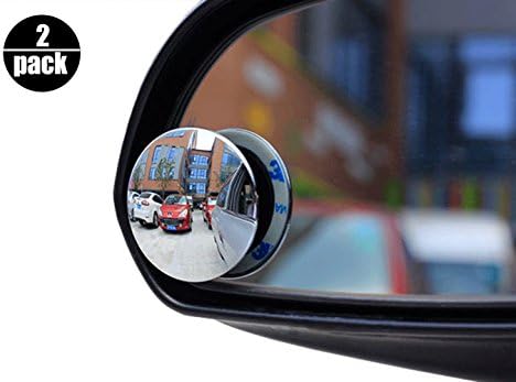 Blind Spot Mirror, 2" Round HD Glass Convex Rear View Mirror, Fit For All Universal Vehicles Car SUV Truck RVs VANs(Pack of 2)