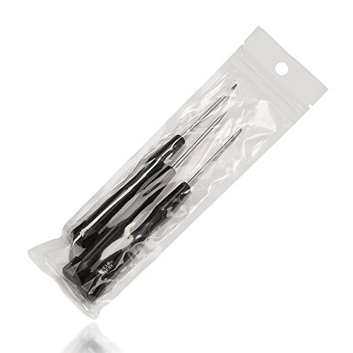 iTecXpress24 – Präzisions- Schraubendreher Set für alle Apple Pentalobe Sicherheitsschrauben | MacBook / Air / Pro / Retina | iMac | iPad | iPod | iPhone 5 5s 5c 4 4S 6 6s Plus| 3x Feinmechaniker Screwdriver | 5 Stern 0.8 – TS1 | 1.2 – TS4 & 1.5mm – TS5 | Professional Repair Opening Tool Kit - 6