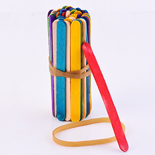 60 Piezas Bandas de Goma 100 mm por 5 mm con Caja de Almacenaje para Materiales de Oficina Hogar Escuela  Amarillo Oscuro