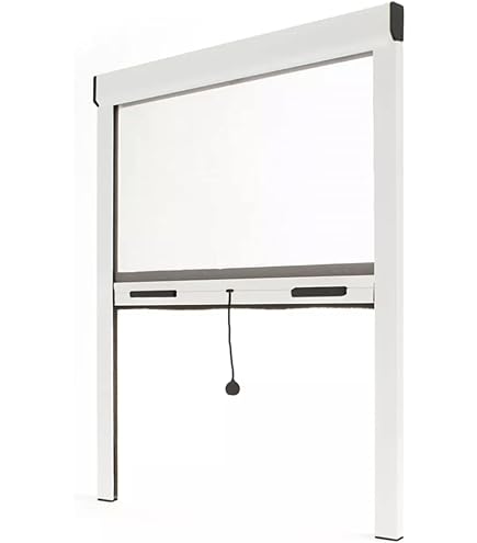 Zanzariera a Rullo per Finestre 60x150 cm in Alluminio Marrone | Leroy