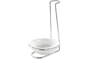 WolfCut Porta Cucchiaio, Ceramica Metallo Cromato