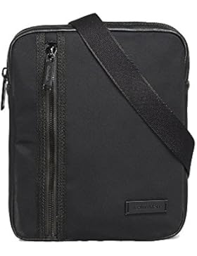Calvin Klein Adam Nylon Flat Crossover - Black