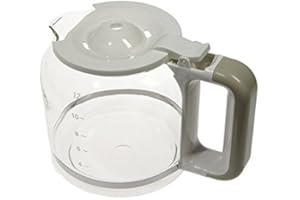 Ariete 1342 Verseuse vintage en verre, pour cafetière à filtre américaine, poignée beige