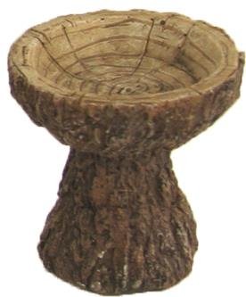 Preisvergleich Produktbild Miniatur Garten, Vogeltränke, Holzoptik Höhe ca. 4,6cm