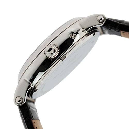 Thomas Earnshaw Maskelyne Men's Quartz Watch with White Dial Analogue Display with Black Leather Strap ES-8031-01