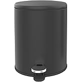 Primanova Stainless Steel Wastebin with Lid Soft Close and Inner Basket for Easy Garbage Removal be Used in Home, Kitchen,Off