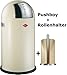 Produktbild Wesco 175831-23 Pushboy 50-Liter Mülleimer & Küchenrollenhalter im Set, mandel