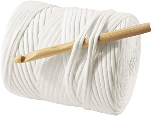 Preisvergleich Produktbild CRELANDO® Textilgarn-Häkelset 'Lina' (weiß)