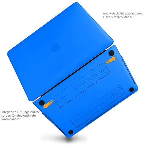 MyGadget MacBook Pro 13 Zoll *Crystal* Case – Model mit / ohne Touchbar Ende 2016 (A1706 / A1708) Plastik Mac Hülle Schutzhülle Hartschale Cover (Blau) - 4