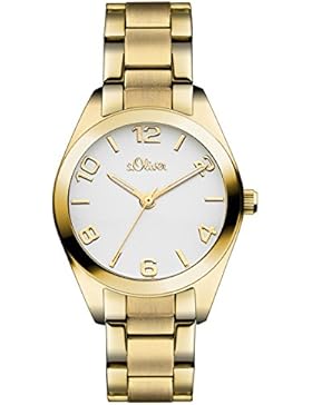 s.Oliver Damen-Armbanduhr XS Analog Quarz Edelstahl SO-3050-MQ