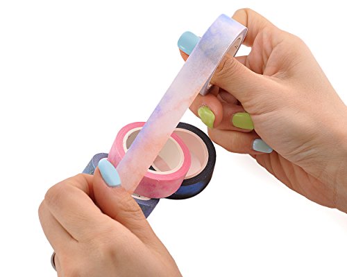 DSstyles 10M Adhesivo Creativo Reposicionable Scrapbooking Craft Stripes Dots DIY Japon  s Masking Tapes Decorativo Sticky Washi Cinta Colecci  n Set