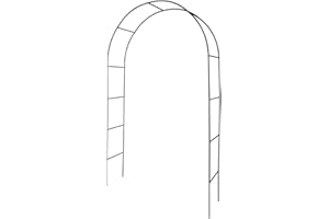 Acomoda Textil – Arco de jardín de Metal Negro 240x140x36 cm para Eventos, Celebraciones y Bodas. Enrejado para Rosas y Plantas Trepadoras Moderno, Firme, Resistente y Decorativo.