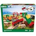 BRIO Holzeisenbahn-Set - Mittleres Schienensortiment & Bauernhof-Zug - Spielzeug Ab 3 Jahren, FSC-Holz