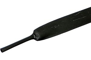 ‎IT-TRONICS Schrumpfschlauch mit Kleber Meterware ; 3:1 19,0-6,0mm ; Schwarz