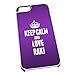 Produktbild Weiß Schutzhülle für iPhone 5/5S 1442 violett Keep Calm und Love Raki