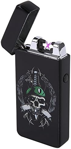 USB Rechargeable Arc Lighter Cool Electric Dual arc Windproof Coil Lighters For Lighting Cigarettes,Candel Topsense® (2)
