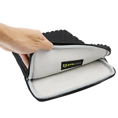 Evecase Universal Vertikal Neopren Schutzhülle für Tablets/Chromebook/Ultrabook mit einer Bildschirmgröße von 29,5- 31,0 cm (11,6-12,2 Zoll) Macbook Air, Chromebook, Microsoft Surface Pro 3 u.a. – Schwarz - 3