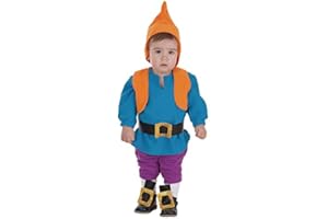 Creaciones Llopis - Disfraz de enanito para bebe hasta 18 meses, color azul, talla única