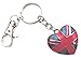 Produktbild Ich liebe London Herzform Metall-Schlüsselanhänger - Union Jack-Herz-Charme oder Keychain Herz - I London Andenken keychain + LONDON ANDENKEN KEY CHAIN Überraschungs-Geschenk + Famous Idos von London Kühlschrankmagnet cum Bilderrahmen Liebe - Kauf 1 erhalten 2 Gratis