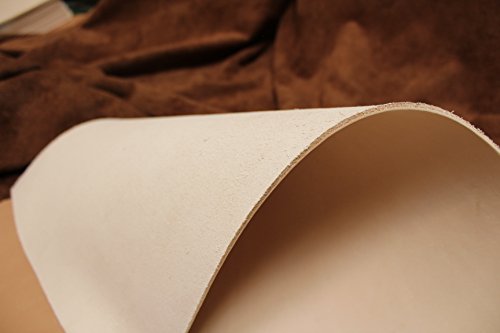 Sehr großer Leder von ca. 60x52x32 cm. Zuschnitt, Blankleder, Dickleder, Punzierleder – kräftige, pflanzlich / vegetabil gegerbte Rindleder, Vollrindleder mit ca. 3,2-3,5 mm Stärke und unverfälschtem Narbenbild, für Köcher, Holster, Western – Bedarf, sowie Mittelalter und Reenactment - 2