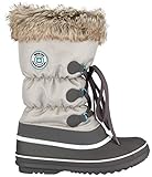 Grau Winter-Grip Snow Boots Schnür FUR Damen Grau Größe 39
