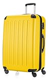 HAUPTSTADTKOFFER - Spree - Valise plus Grande, Bagages Rigide, Trolley, ABS, TSA, extensible, extra léger, 4 roues, 75 cm, 125 L, Jaune