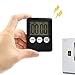 Produktbild Iitrust Digitaler Küchentimer Magnetischer Kurzzeitmesser Küche Elektronischer Timer und Stoppuhr mit großem LCD Display 24H Mini Countdown Timer mit schallendem Alarm