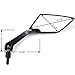 Motorcycle Chrome Plated Billet Aluminum Outside Rearview Side View Mirrors Multi Angle Adjustable Blindsight Rearview Handle Bar End Convex Universal Fit For BMW F650 CS GS/Dakar F800R F800GS F800