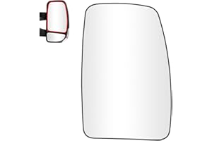SENZEAL Verre de Rétroviseur Remplacement pour Renault Master 3 2010-2024 Opel Movano B Nissan NV400 2010-2021 Chauffant Retroviseur Extérieur (Supérieur Droit)