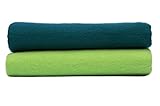 divata Moltontücher 2er Set Frühling, 70×80 cm – 100% Baumwolle, Schadstoffgeprüft, Oeko-Tex zertifiziert – farbig, bunt – Flanelltücher – Baby Spucktücher – Flanellwindeln - 2