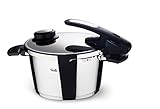 Fissler Vitavit Edition Pressure Cooker Stainless Steel - 4.5 Litre Pressure Cooker 22 cm Diameter/Induction, Gas, Ceramic, Electric &, Stainless steel, stainless steel, 6.0 litres