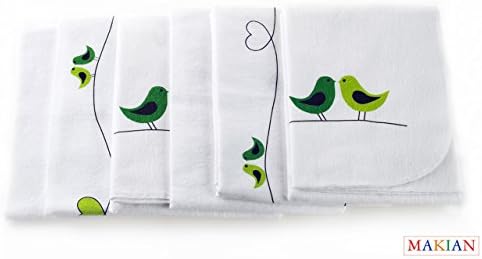 6 Makian Nappies, Multi-Colour