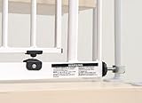 Impag® Treppenschutzgitter 73 – 142 cm für einseitiges Geländer 2 Y-Adapter zum Klemmen ohne Bohren Swing + 20 - 4