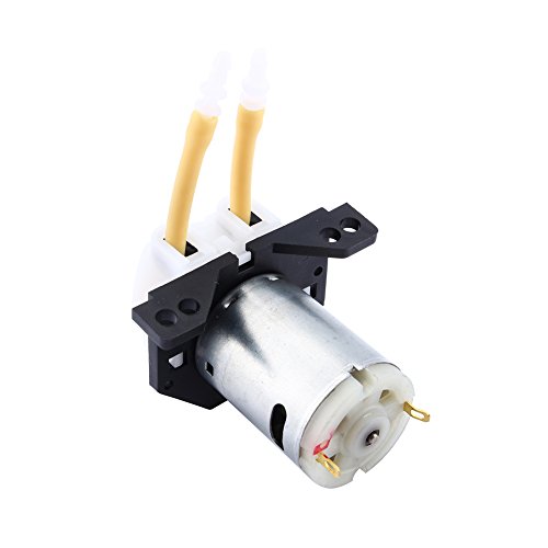 Yosoo DC 12v D2 Kleine Dosierpumpe Peristaltik 2mm Kopf für Aquarienwasser Lab Analytische (D2 2*4)