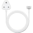 Fugen 3-Pin for Power Plug Duck Head Extension Cable for Magsafe 1 & 2 Adapters (Part No. X607-7580) for aple mac-Book Pro, Air, Retina. Color, White