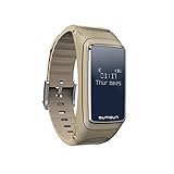 Lizes Smart-Armband mit Bluetooth, stilvolles Design, kabellos, mit Herzfrequenz-Überwachung und Schlaf-Überwachung, Weiß