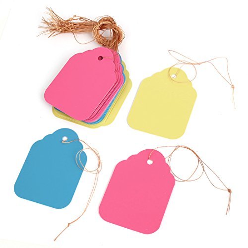 DealMux Plastic Plant Seed Hanging Tag Label Marker 68mm x 49mm 30Pcs Tricolor