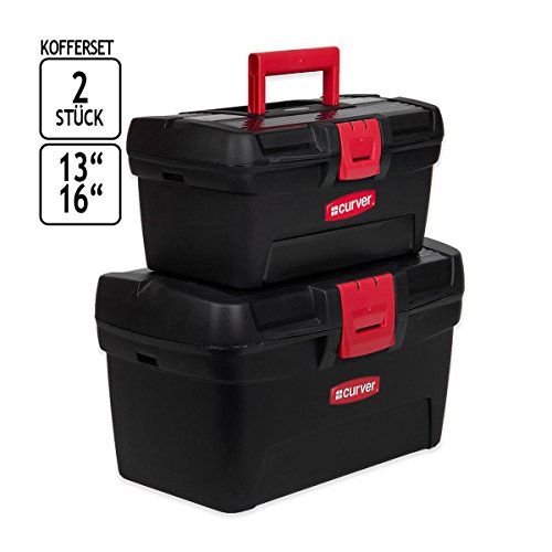 2 Koffer Werkzeugkoffer Herobox 13 und 16 Zoll mit Werkzeugträger klein in groß - 2