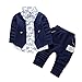 Produktbild Babykleidung Set,Beikoard Kind Baby Boy Gentry Kleidung Set Formelle Party Taufe Hochzeit Smoking Bow Suit Gefälschter Zweiteiliger Anzug