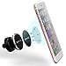 Price comparison product image Ganvol Universal Magnetic Air Vent Mount for Large Mobile Phone iPhone 8 7 6S 6 Plus SE 5S, Samsung S8 EDGE S7 S6 S5 Neo Note 8 5 4, Google Pixel, Huawei Mate 9 8 Plus Lite, Honor P10 P9 P8, Silver
