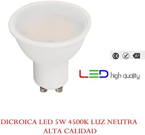 LED Dichroic 5 W 110 ° Neutral White 4500 K GU10 320LM 220 V-240 V High Quality