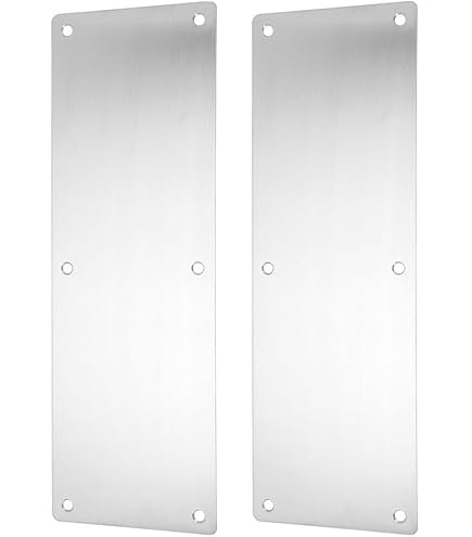 Piastre Di Protezione Per Porte In Acciaio Inox, Confezione Da 2, Per