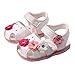 Produktbild SanKidv Niedlich Spitze Design LED Kleinkind Neu Blumen Schuhe Mädchen Outdoor Sandalen Leder Beleuchtet Weich-Soled Prinzessin Baby Lauflernschuhe Schuhe Karikatur Prinzessin Schuhe Licht Sandale