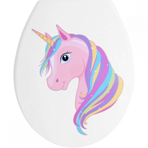 Preisvergleich Produktbild WC-Sitz Einhorn bunt